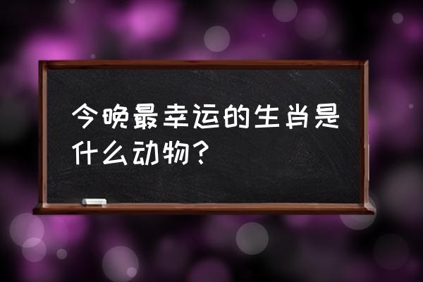 生肖鼠和鸡养狗能带来好运吗 今晚最幸运的生肖是什么动物？