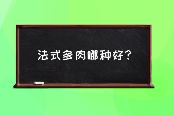 多肉法师哪个品种美漂亮 法式多肉哪种好？