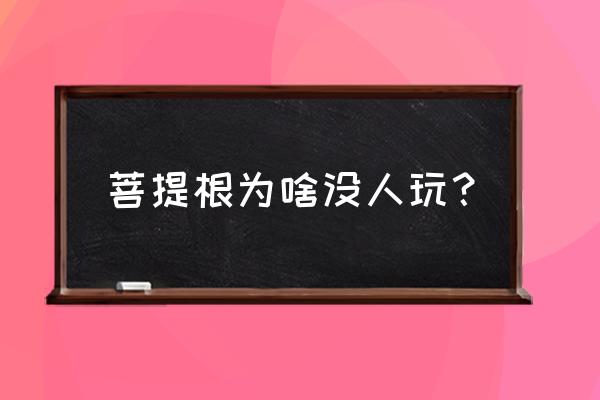 风化菩提怎么做的 菩提根为啥没人玩？