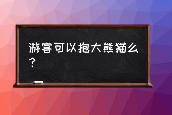 熊猫基地大熊猫博物馆怎么预约 游客可以抱大熊猫么？