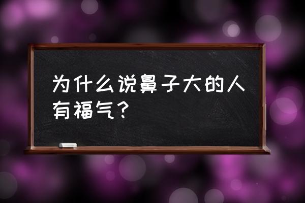 使鼻子变高的正确方法 为什么说鼻子大的人有福气？