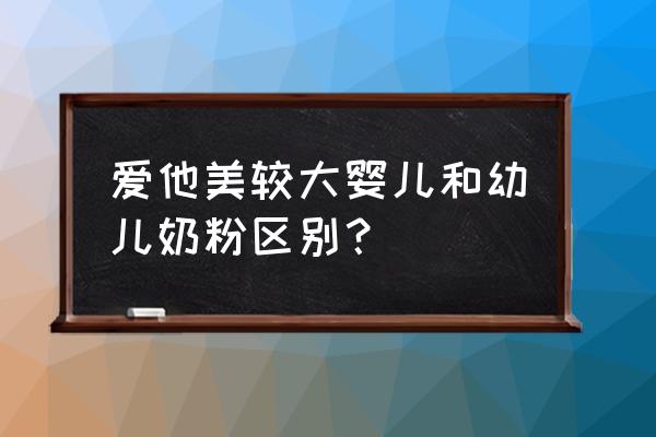 爱他美奶粉价格贵吗 爱他美较大婴儿和幼儿奶粉区别？