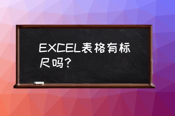 ppt里怎样做一把直尺 EXCEL表格有标尺吗？